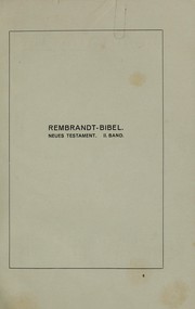 Cover of: Rembrandt-Bibel by Rembrandt Harmenszoon van Rijn