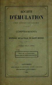 Cover of: Histoire de la ville de Saint-Brieuc