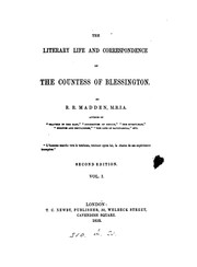 Cover of: The literary life and correspondence of the countess of Blessington