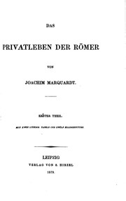 Cover of: Das Privatleben der Römer