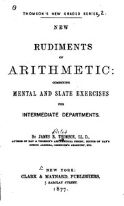 Cover of: New Rudiments of Arithmetic