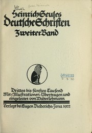 Cover of: Heinrich Seuses Deutsche Schriften