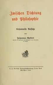 Cover of: Zwischen Dichtung und Philosophie