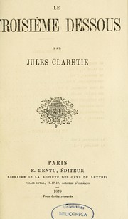 Cover of: Le troisième dessous