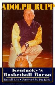 Cover of: Adolph Rupp: Kentucky's Basketball Baron