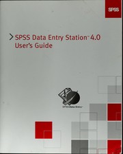 Cover of: SPSS data entry station 4.0 by SPSS Inc
