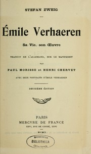 Cover of: Emile Verhaeren: sa vie, son oeuvre
