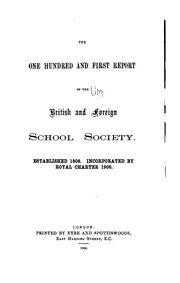 Cover of: Report of the British and Foreign School Society
