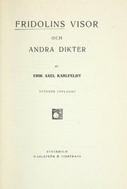 Cover of: Fridolins visor: och, Andra Dikter