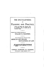 Cover of: The American and English Encyclopedia of Law