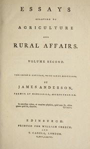 Cover of: Essays relating to agriculture and rural affairs
