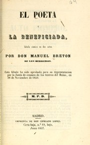 Cover of: El poeta y la beneficiada: fábula cómica en dos actos
