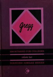 Cover of: Gregg shorthand for colleges