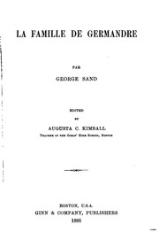 Cover of: La famille de Germandre