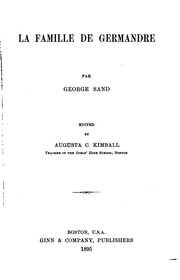 Cover of: La famille de Germandre by George Sand