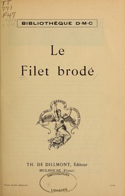 Cover of: Le Filet brodé