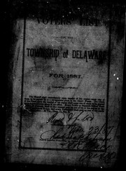 Cover of: Voters' list for the township of Delaware for 1887