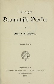 Cover of: Udvalgte dramatiske vaerker