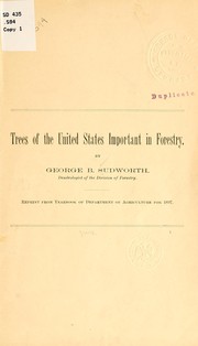 Cover of: Trees of the United States important in forestry