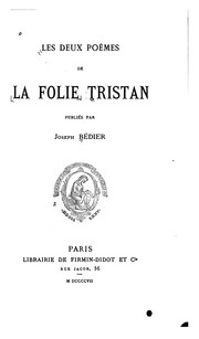 Cover of: Les deux poèmes de La folie Tristan by Tristan.