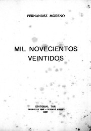 Cover of: Mil novecientos veintidós
