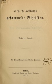 Cover of: Gesammelte Schriften by E. T. A. Hoffmann