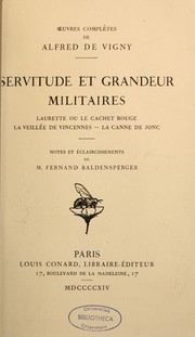 Cover of: Oeuvres complètes by Alfred de Vigny