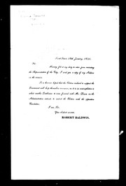 Cover of: [Letter]: having felt it my duty to retire from contesting the representation of the city, I send you a copy of my address on the occasion ..