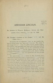 Cover of: Abraham Lincoln. by McKinley, William