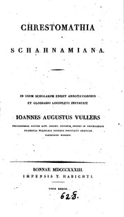 Cover of: Chrestomathia Schahnamiana. by Ferdowsi