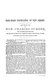 Cover of: Rail-road usurpation of New Jersey.