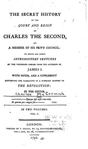 The secret history of the court and reign of Charles the Second by Pre-1801 Imprint Collection (Library of Congress)