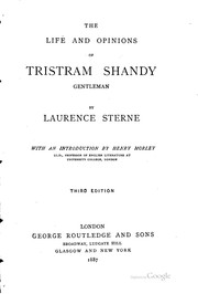 Cover of: The life and opinions of Tristram Shandy, gentleman. by Laurence Sterne