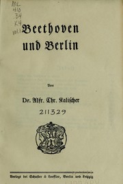 Cover of: Beethoven und seine Zeitgenossen: Beiträge zur Geschichte des Künstlers und Menschen ...