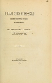 Il falso codice arabo-siculo della Biblioteca nazionale di Palermo by Bartolomeo Lagumina
