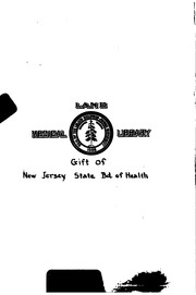 Annual report of the Department of Health of the State of New Jersey. 1923 by No name