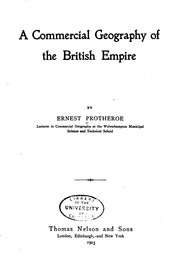 Cover of: A commercial geography of the British empire