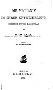 Cover of: Die Mechanik in ihrer Entwickelung