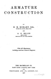 Cover of: Armature construction by H. M. Hobart