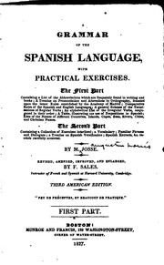 Cover of: A Grammar of the Spanish Language: With Practical Exercises ...