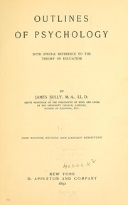 Cover of: Outlines of psychology: with special reference to the theory of education