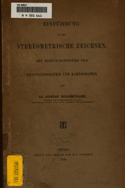 Cover of: Einführung in das stereometrische Zeichnen: mit Berücksichtigung der Krystallographie und Kartographie