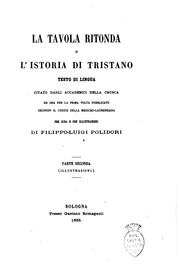 Cover of: La Tavola ritonda, o L'istoria di Tristano by Filippo Luigi Polidori, Luciano Banchi