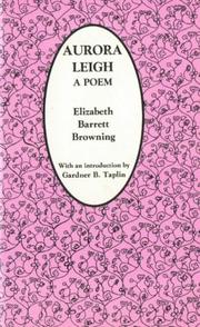 Cover of: Aurora Leigh by Elizabeth Barrett Browning