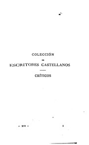 Cover of: Escritores españoles é hispano-americanos by Manuel Cañete