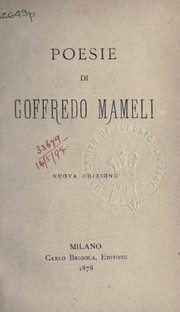 Cover of: Poesie by Goffredo Mameli