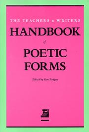 Cover of: Handbook of Poetic Forms
