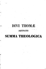 Cover of: Summa theologica: ad manuscriptos codices a Francisco Garcia, Gregorio ...