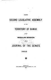 Cover of: Journal by Hawaii Legislature . Senate