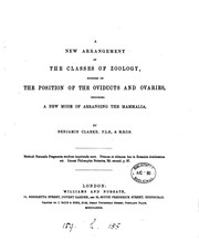 Cover of: A new arrangement of the classes of zoology by Benjamin Clarke